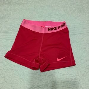 Nike pro spandex shorts